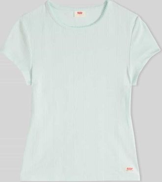 Levi's Regular Fit T-Shirt mit Rundhals in Hellblau, Gr&ouml;&szlig;e XS
