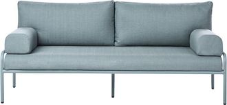 Beliani Sof&aacute; Minimalista Moderno Jard&iacute;n Exterior Banco Estructura De Aluminio Asiento Olefina Impermeable Verde Menta Solofra