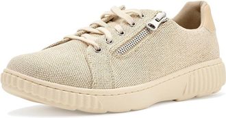Clarks Caroline Echo Womens Shoes Natural Textile : 9.5 B - Medium, Canvas
