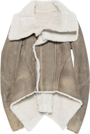 Rick Owens Shearling-lined Asymmetric Jacket