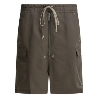 Rick Owens Casual Shorts, male, Gray, Size: M Cotton Cargo Shorts