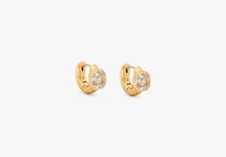 Kate Spade New York Keep Sparkling Asscher Huggies