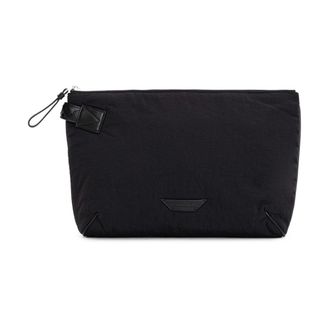 Bottega Veneta Clutches, male, Black, Size: ONE SIZE Nylon Light Paper Clutch