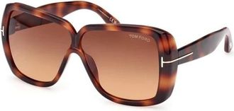 Tom Ford Authentieke Marilyn Bril- Premium Kwaliteit - Dames - Zonnebrillen - Bruin - 61 MM - Accessoires