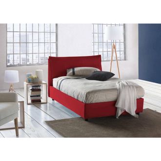 Talamo Italia Talamo Italia - Letto piazza e mezza Attinia, Letto contenitore con rivestimento in tessuto, 100% Made in Italy, Apertura frontale, con materasso Cm