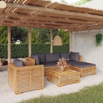 vidaXL Furniture Limited - Juego Muebles De Jard&iacute;n 6 Piezas Y Cojines