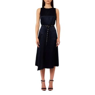 Liu Jo Midi Dresses, female, Blue, Size: XL Abito con cintura