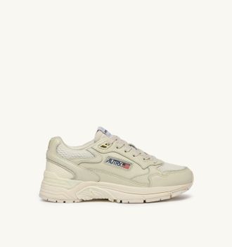 Autry SNEAKERS HYPERWAY IN MESH E PELLE NAPPA WHISPER WHITE