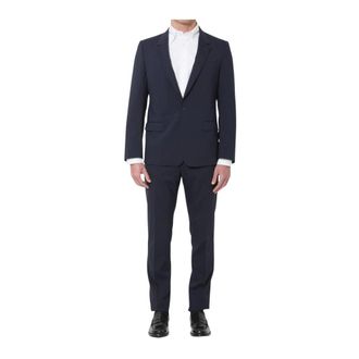 Dolce & Gabbana Heren, Pakken, Blauw, Maat: 3XL Wol