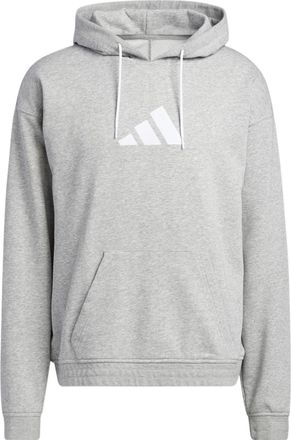 adidas Mens adidas Cotton Hoody Basketball Casual Sports Gray HF0237