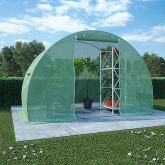 vidaXL Greenhouse 48.4 ft&sup2; 118.1x59.1x78.7, 45533