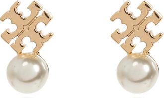 Tory Burch Glass Pearl Earrings - female - Tory Burch - Earrings - Yellow - ONE SIZE - Accessories