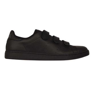 Lonsdale Mannen Leyton Drievoudige Klittenbandschoenen (Zwart/Zwart)