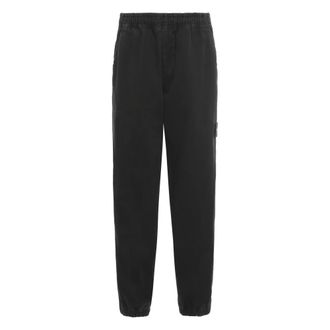 Stone Island Sweatpants, male, Black, W32, Jogger Trousers Loose Fit