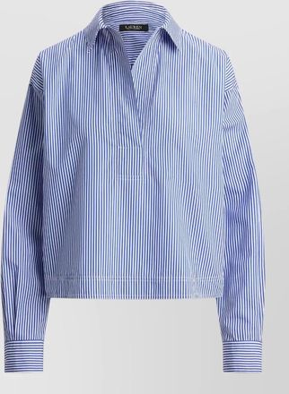 Lauren Ralph Lauren striped cropped shirt
