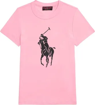 Polo Ralph Lauren Pink Pony graphic crew-neck T-shirt - women - Cotton - S
