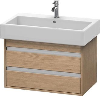 Duravit Duravit Ketho Neceser De Pared 6637, 2 Cajones, 750mm, Para Vero, Color (frente/cuerpo): Decoraci&oacute;n Roble Europeo - Kt663705252