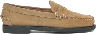Sebago Brown Classic Dan Flesh Out Suede Loafers
