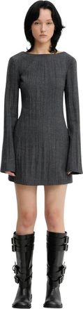 Our Legacy Firm Dress - Dames - Korte kleedjes - Grijs - S - Katoen - Kleedjes