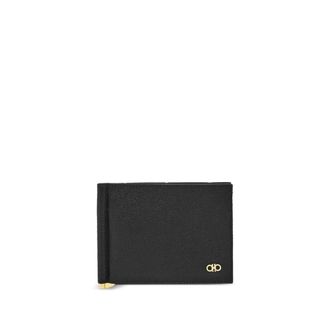 Ferragamo Accessoires, Heren, Zwart, ONE Size, Nylon, Micro Gancio Kaarthouder