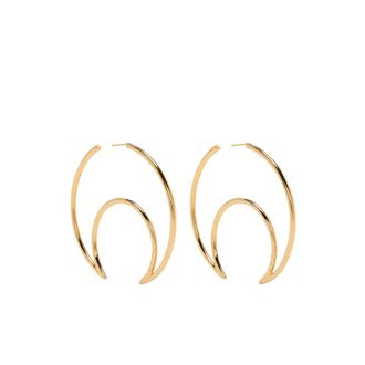 Marine Serre Moon Hoop Earrings