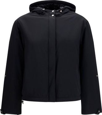 Herno Black Solid Hood Jacket