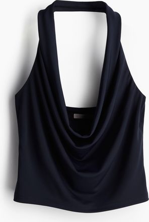 H&M Neckholder-Top - Blue
