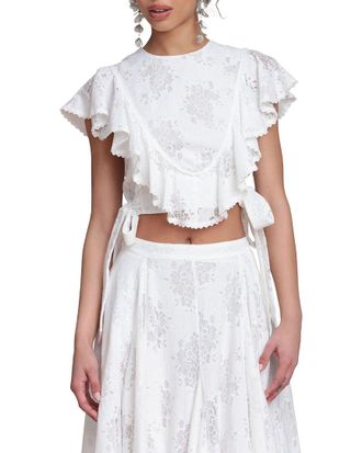 Avec Les Filles Ruffle Top