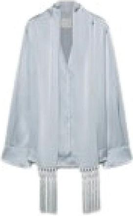Forte_Forte Dames, Blouses & Shirts, Grijs, Maat: S Zijde