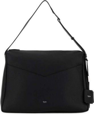 Max Mara Black Leather Kipperl Shoulder Bag Nero Borse A Mano