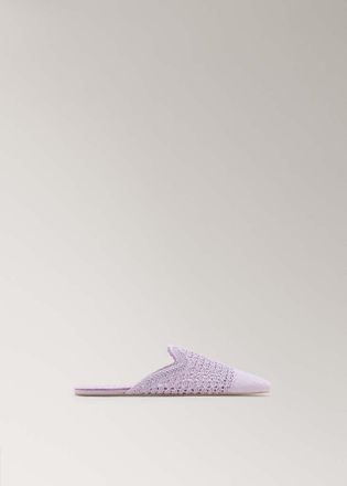 Mango Pantofole crochet lilla - Donna - 36 - MANGO