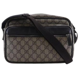 Gucci Pre-owned Cross Body Bags, female, Brown, Size: ONE SIZE Pre-owned GG Supreme Shoulder Bag