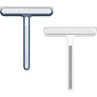 OEM Escobilla De Silicona Para Limpiaparabrisas De Coche, Espejo De Ba&ntilde;o, Ventanas De Coche, Ducha Y Limpieza Del Hogar. 1 Unidad (blanca) - Crezuo