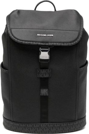 Michael Kors Hudson Slim Flap Rugzak - Heren - Rugzakken - Zwart - ONE Size - Leer - Tassen