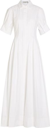SIMKHAI Mollie Cotton Midi Shirt Dress - White - 8 (UK12 / M)