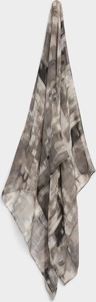 Simons Womens Abstract painting lightweight scarf