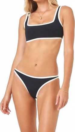 L*Space Womens Ventura Bottom In Black Cream