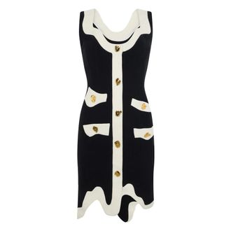 Moschino Abito asimmetrico con tasche decorative - - Dresses - Donna - Nero - S