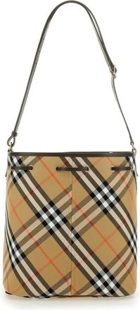 Burberry Beuteltaschen - Check Bucket Bag - Gr. unisize - in Braun - für Damen