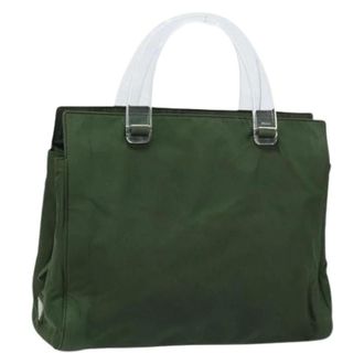 Prada Pre-owned Tote Bags, female, Green, Size: ONE SIZE Pre-owned Vintage Tote Bag