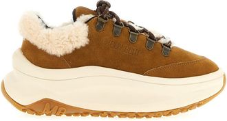 Moon Boot Beige Lace Up Sneakers