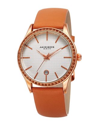 Akribos XXIV Akribos Xxiv Womens Leather Watch