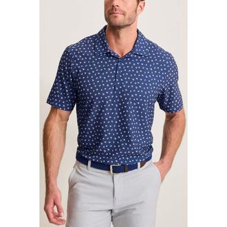 Tommy Bahama Bahama Coast Deco Palms Polo in Bering Blue at Nordstrom, Size Small