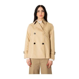 Max Mara Biglia Trench - Dames - Mantels - Beige - Maat: S Katoen