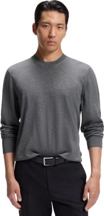 HUGO BOSS Uomo, Maglie, Grigio, L, new
