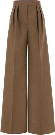 Max Mara Broeken, Dames, Bruin, M, Teruel Wijde Broek