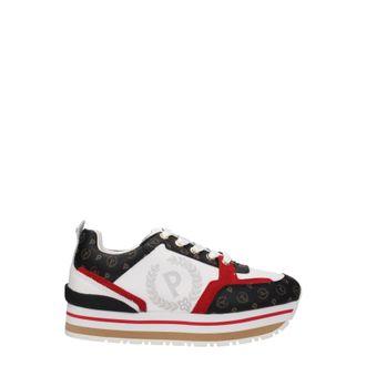 Pollini Sneakers Donna Tessuto Bianco/Rosso