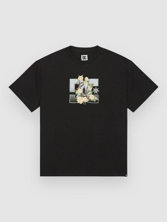 DC Rose And Thorn Star T-Shirt zwart