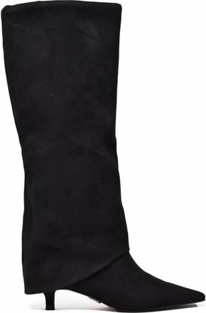 Steve Madden Schoenen, Dames, Zwart, 38 1/2 EU, Su&egrave;de, Stivale in Suede