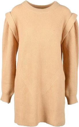 Weili Zheng Wool Dress - Beige